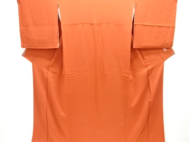 花井幸子　織柄一つ紋色無地着物